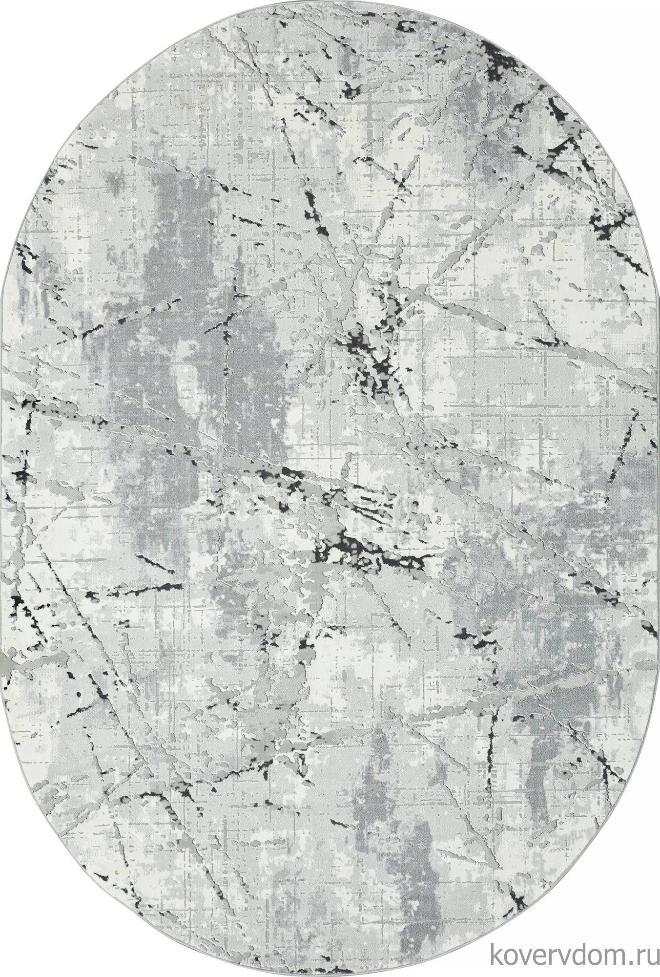 Ковер NENSI GL039G GREY / GREY Овал