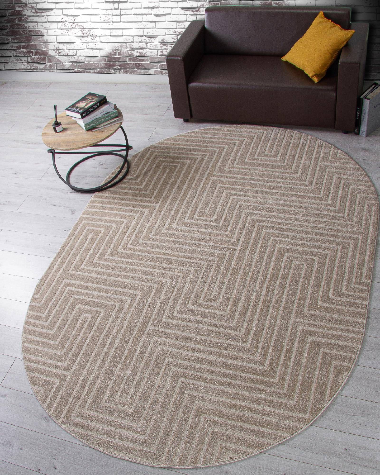 Ковер DIOS F412 LIGHT BEIGE Овал Ковер DIOS F412 LIGHT BEIGE Овал