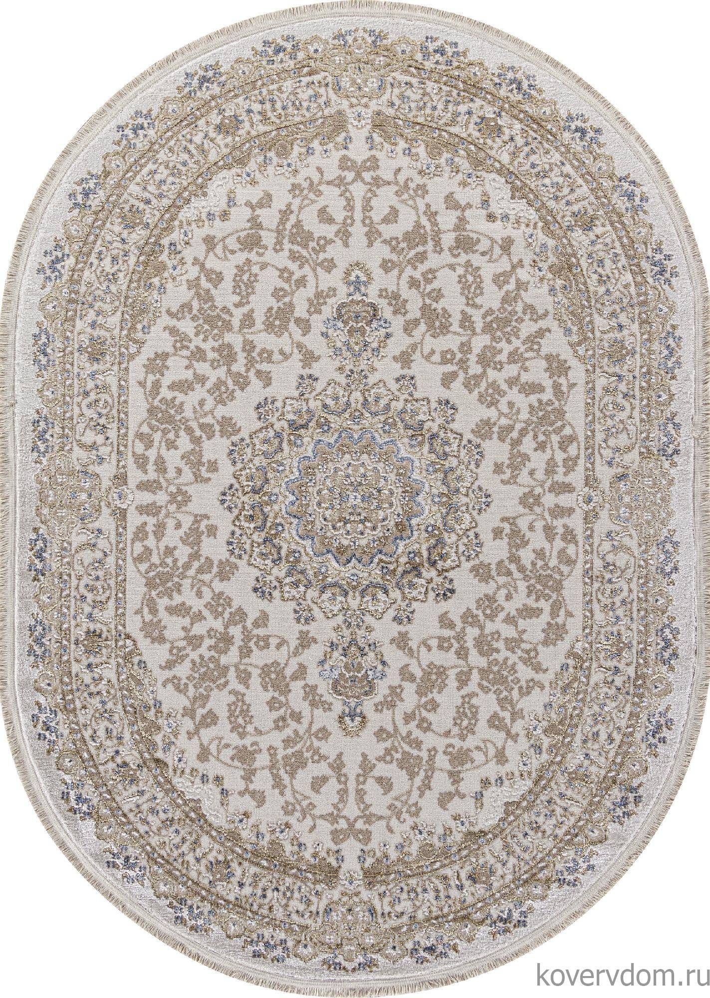 Ковер MOSSO 27239A CREAM / BLUE Овал Ковер MOSSO 27239A CREAM / BLUE Овал