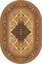 Овальный ковер обычный ворс ISFAHAN Leyla amber ОВАЛ
