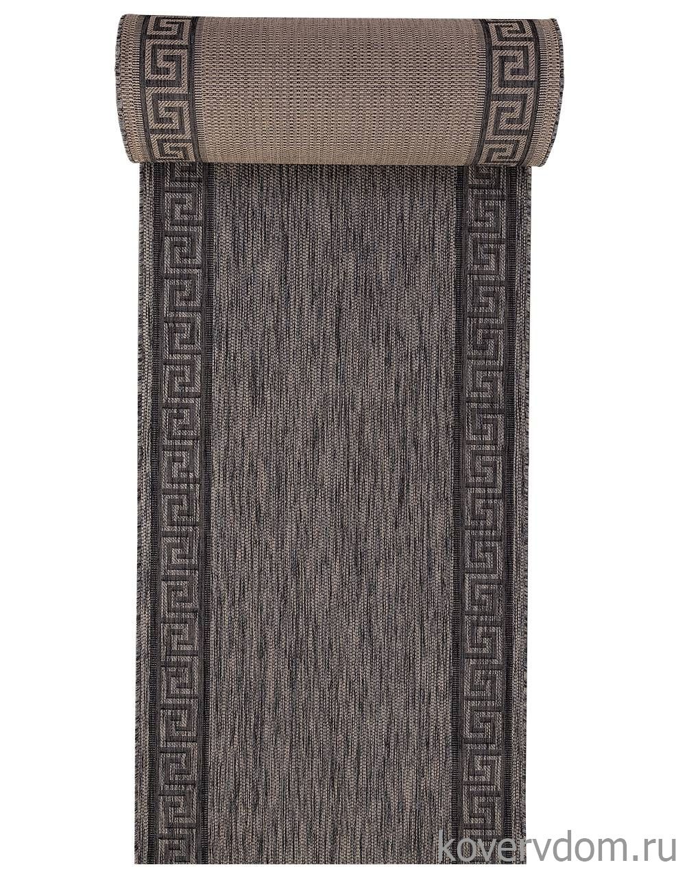 Ковровая дорожка циновка VEGAS S002 D.GRAY-BLACK