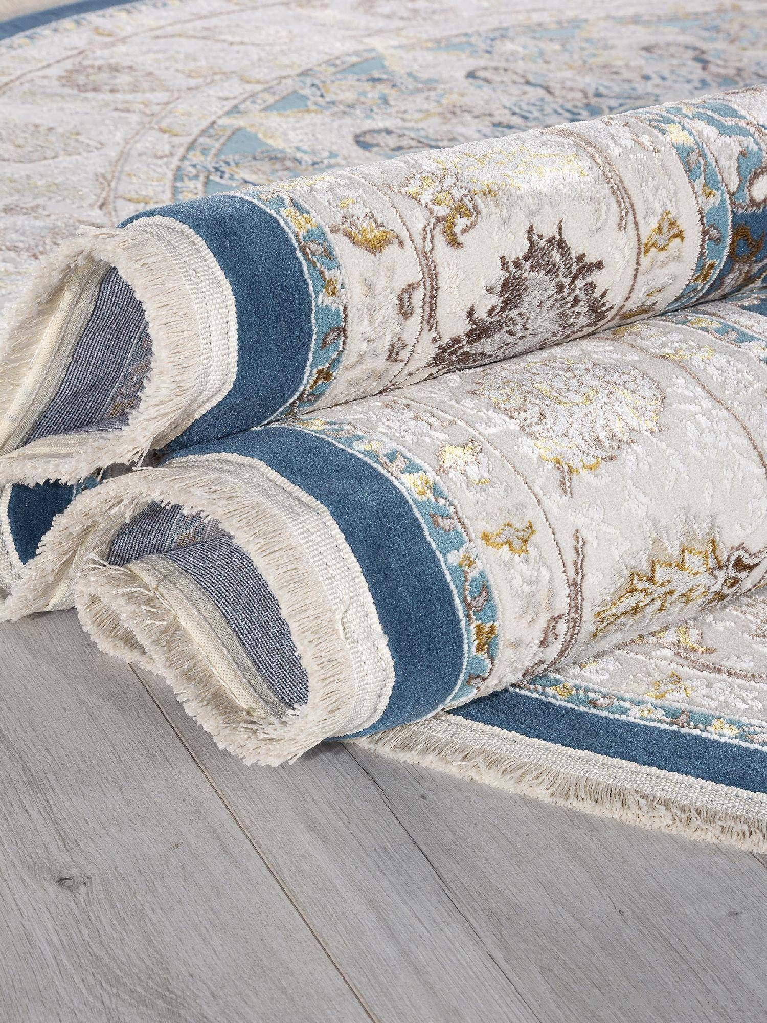 Ковер DELINA A050B D.BLUE / CREAM Овал Ковер DELINA A050B D.BLUE / CREAM Овал