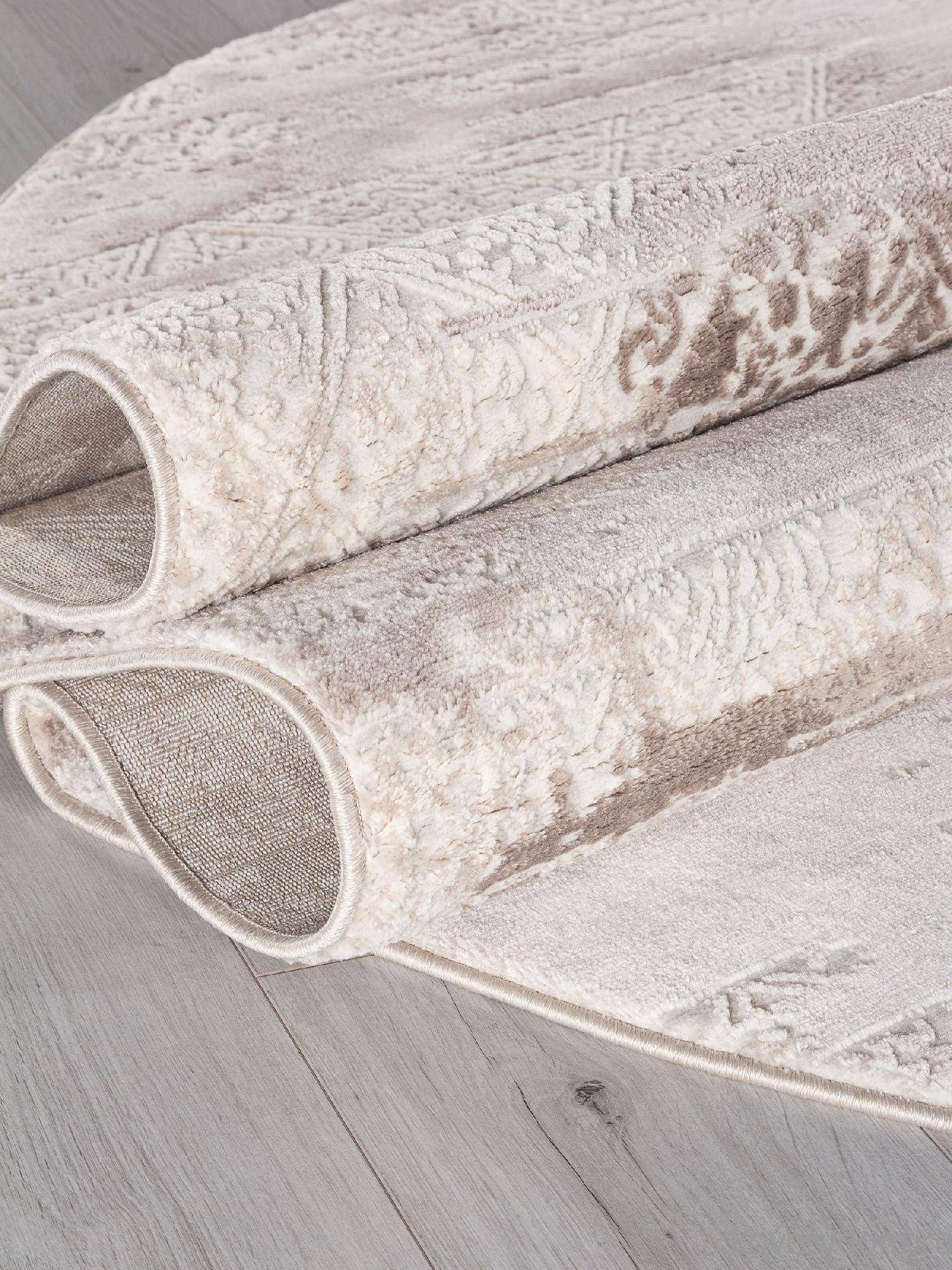 Ковер BRAND O2118 680 CREAM / BROWN Овал Ковер BRAND O2118 680 CREAM / BROWN Овал