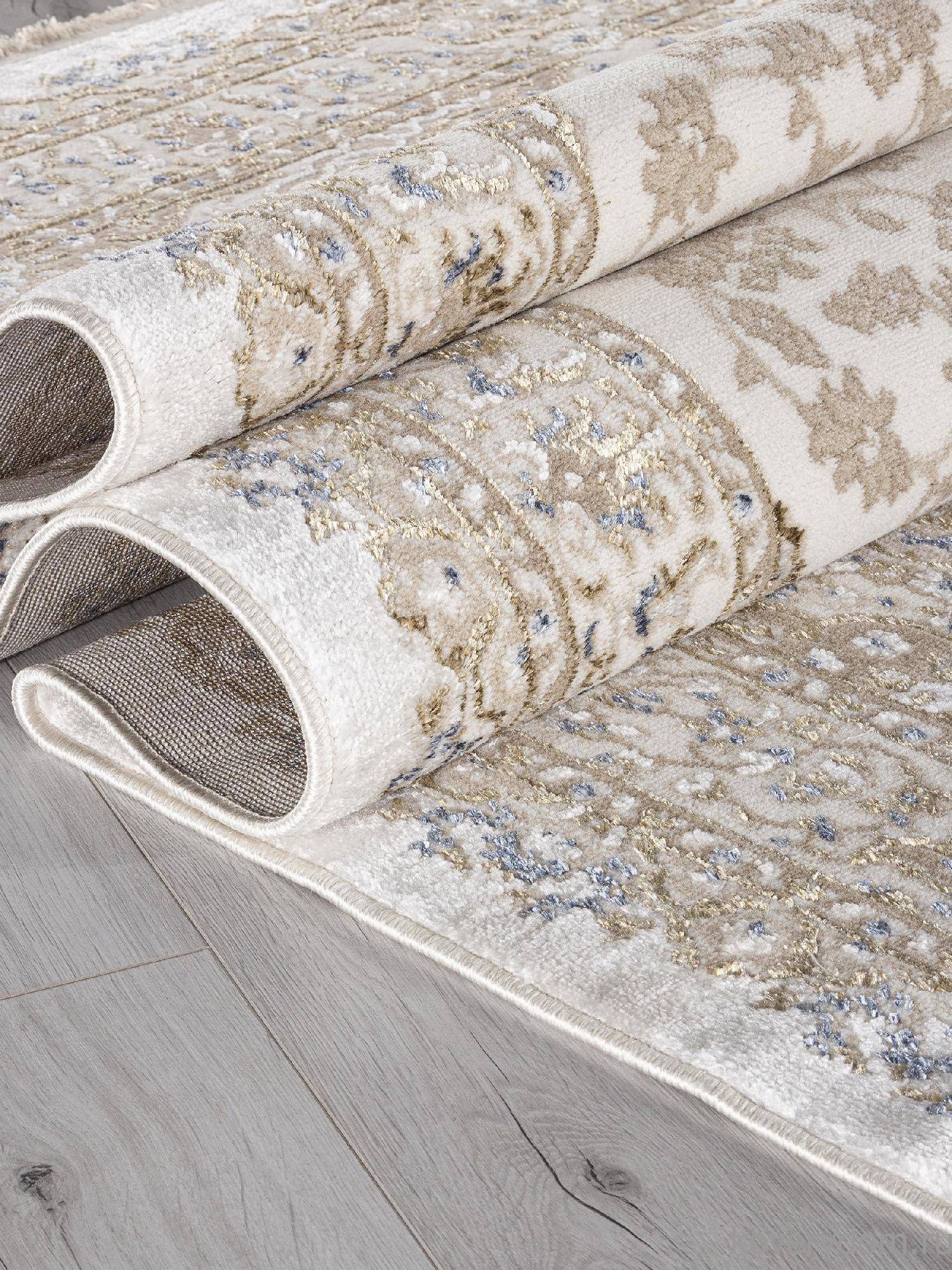 Ковер MOSSO 27239A CREAM / BLUE Ковер MOSSO 27239A CREAM / BLUE