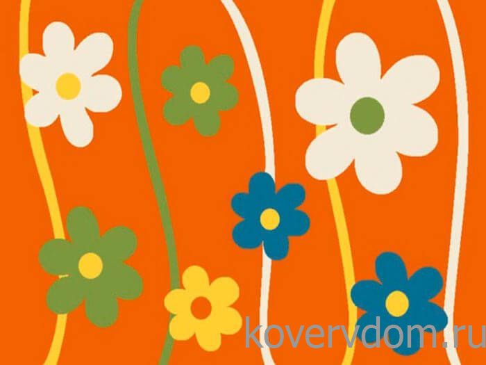 Детский ковер Кристэл 1021 orange
