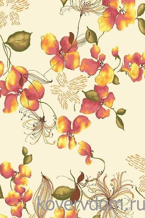 Шерстяной ковер Hunnu R Цветы 6A1535 001