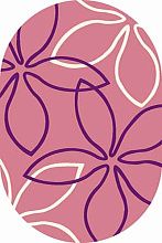Ковер VISION DELUXE v806 PINK Овал