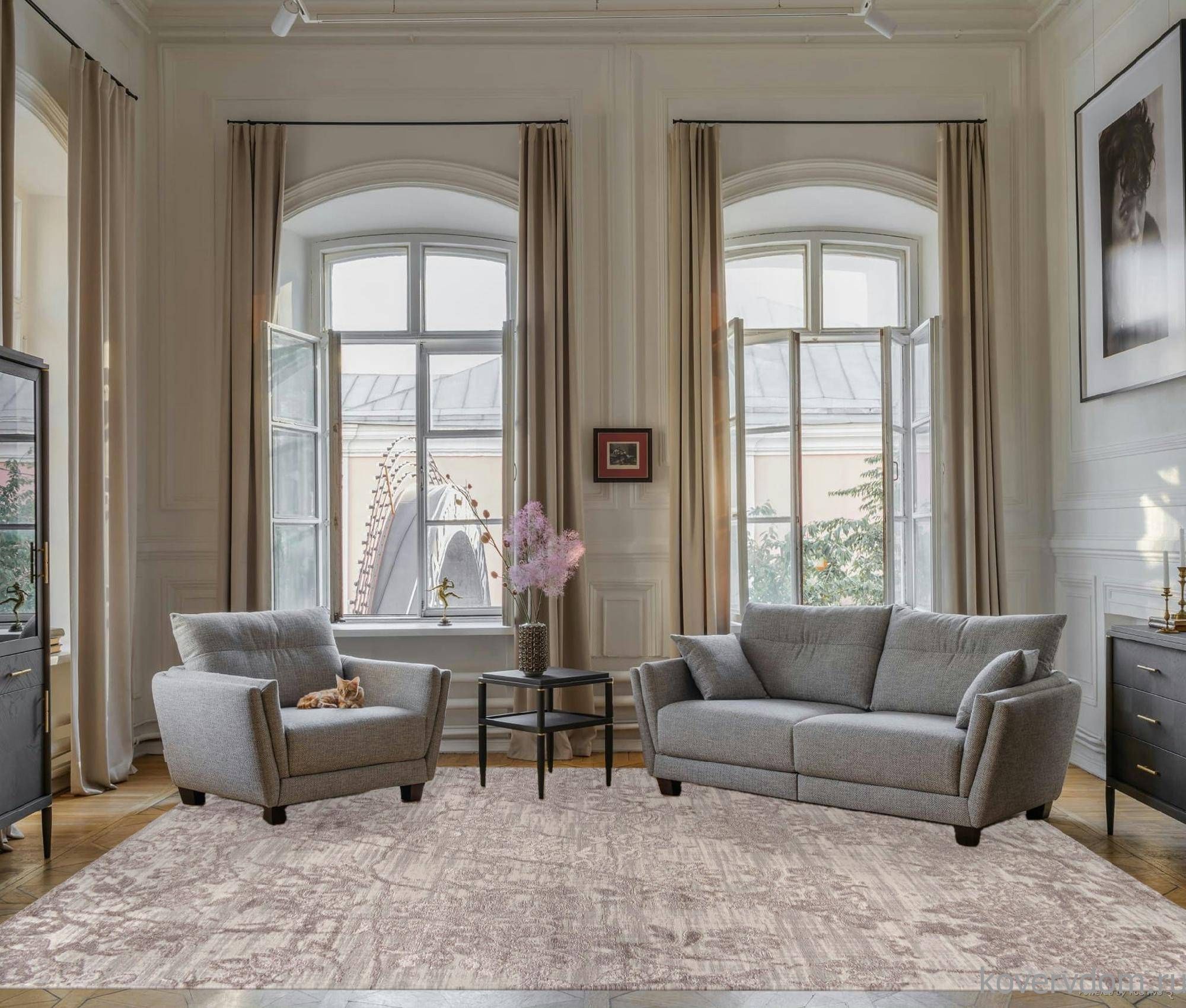 Ковер BRAND O2446 765 BEIGE / VIZON Ковер BRAND O2446 765 BEIGE / VIZON