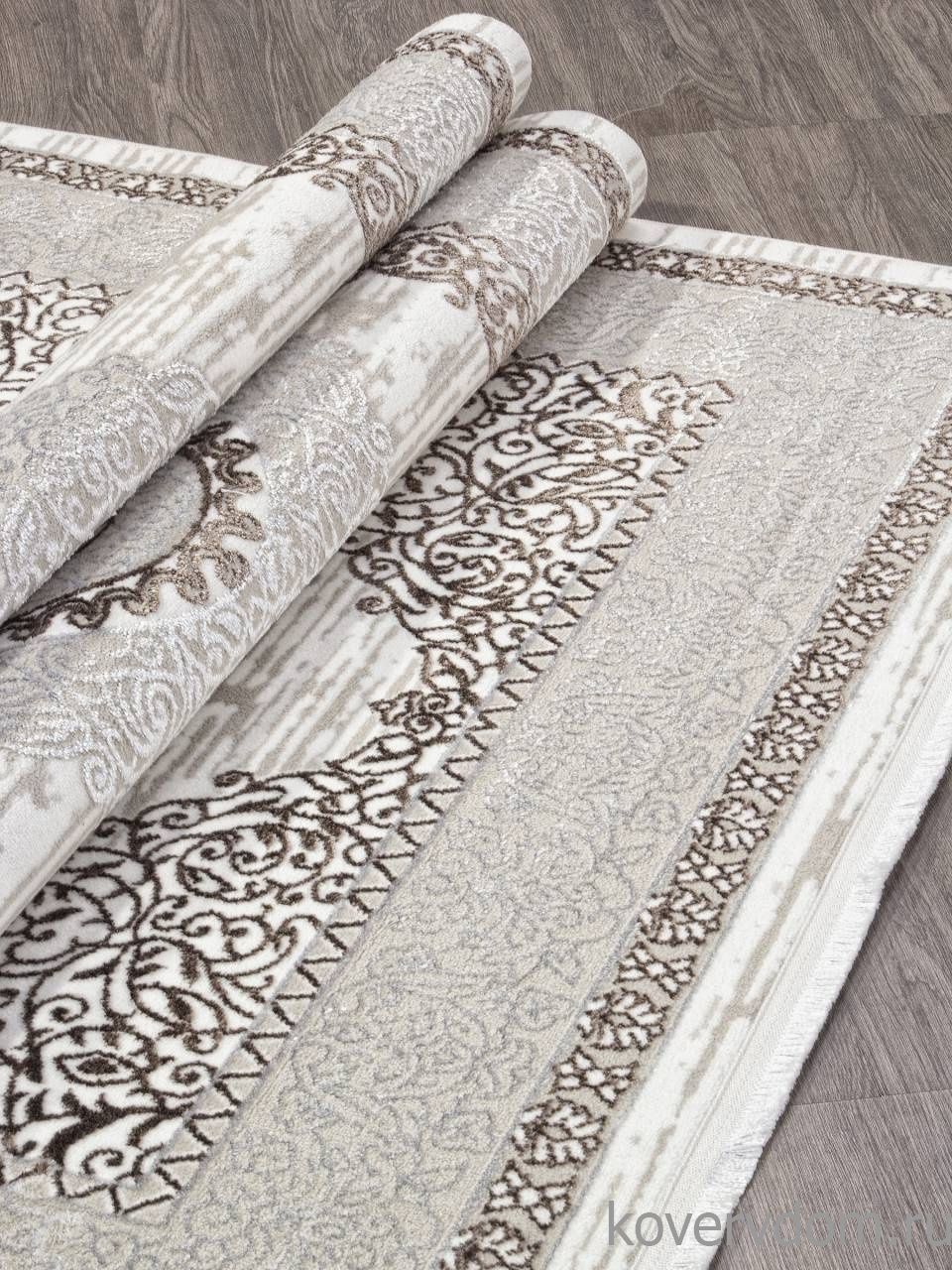 Ковер ALFANI Q012A BROWN FDY/CREAM SHRINK Ковер ALFANI Q012A BROWN FDY/CREAM SHRINK
