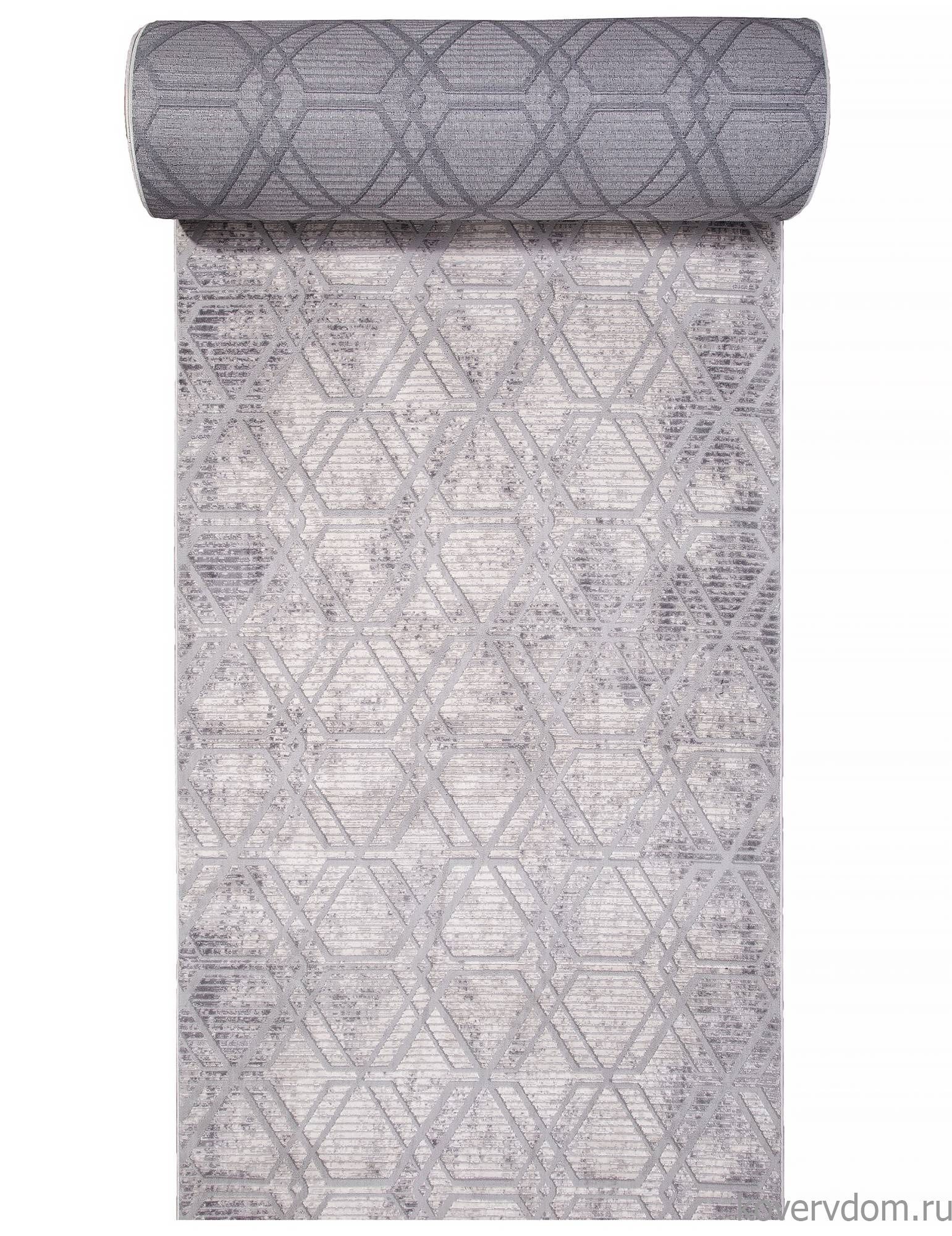 Ковровая Дорожка ALANYA 22366A GREY SHR / L.GREY