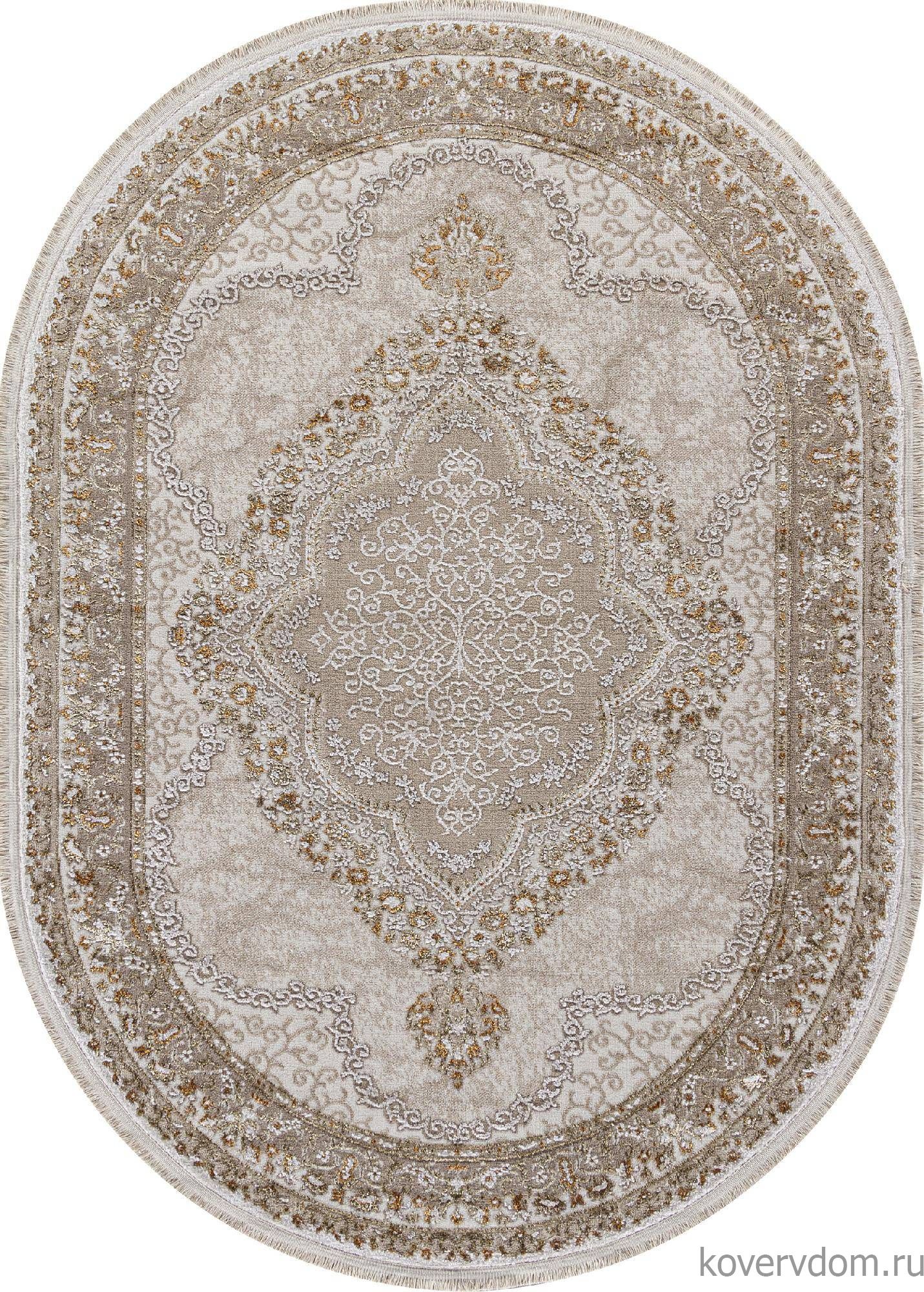 Ковер MOSSO 27226A BEIGE / BEIGE Овал Ковер MOSSO 27226A BEIGE / BEIGE Овал