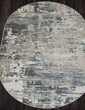 Ковер белый NATUREL-A F231 BEIGE-BLUE Овал