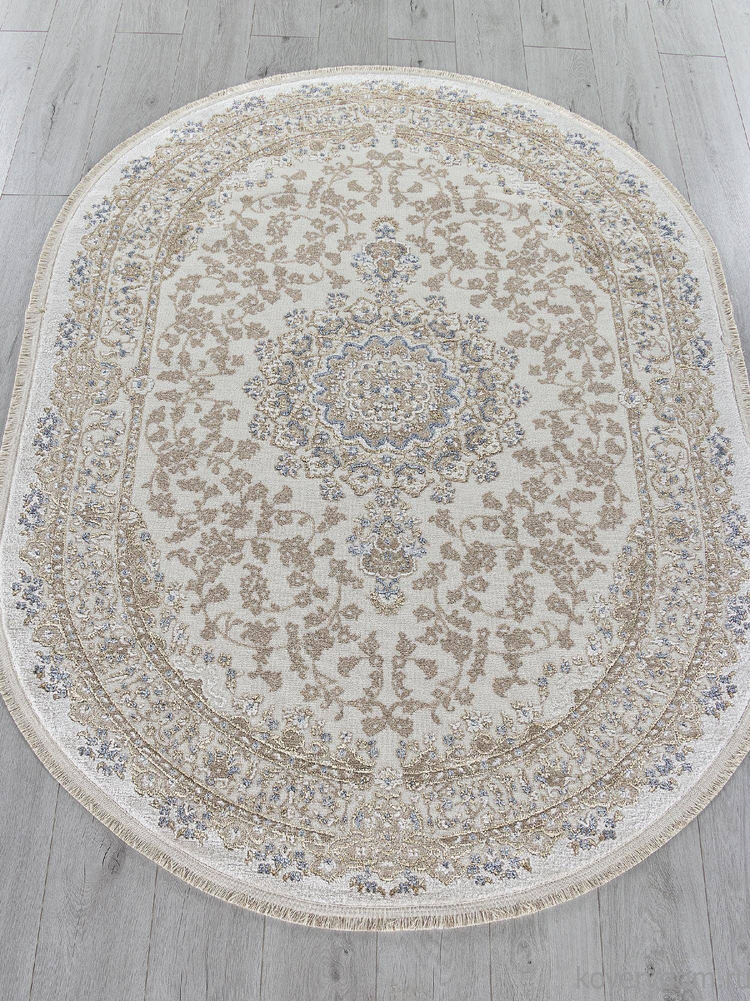 Ковер MOSSO 27239A CREAM / NAVY Овал