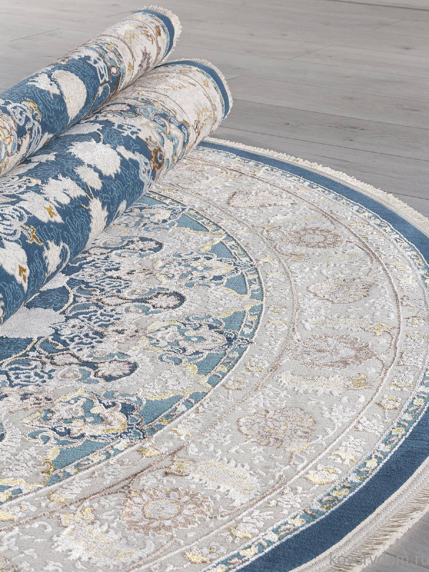 Ковер DELINA A050B D.BLUE / CREAM Овал Ковер DELINA A050B D.BLUE / CREAM Овал