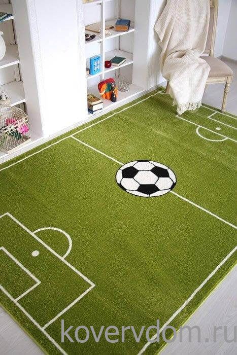 Детский ковер Футбольное поле Кристэл С020 green