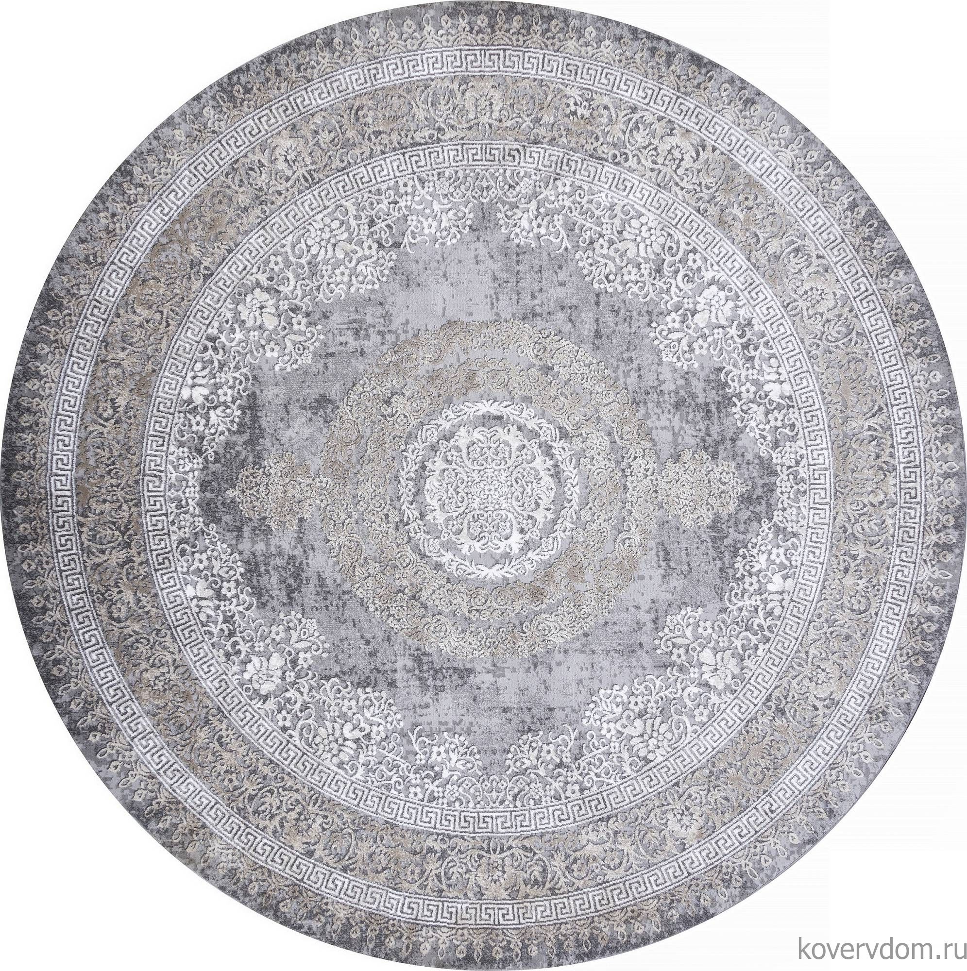 Ковер ARMINA 04073C GREY / BROWN Круг