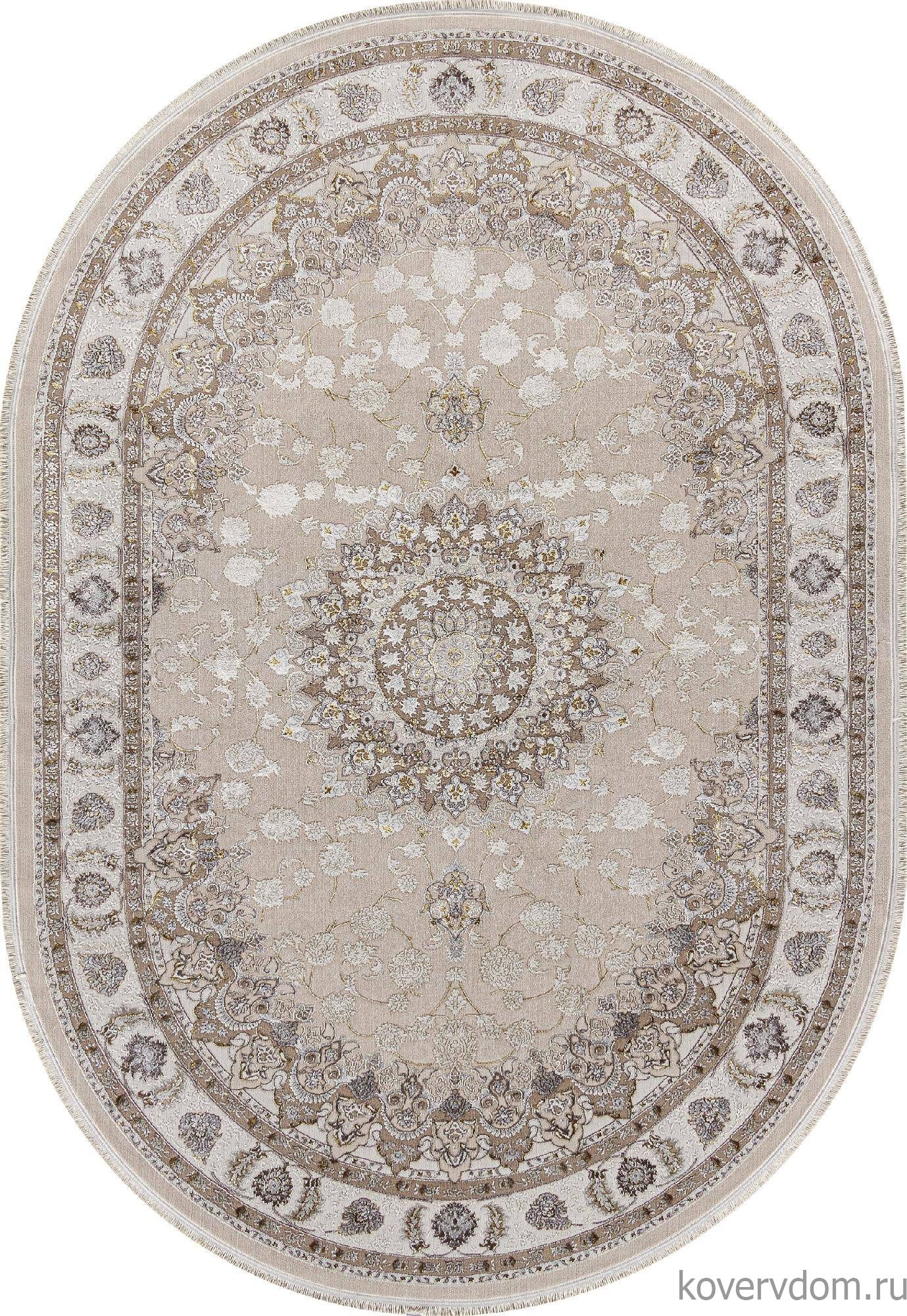 Ковер DELINA A050B L.BEIGE / CREAM Овал Ковер DELINA A050B L.BEIGE / CREAM Овал