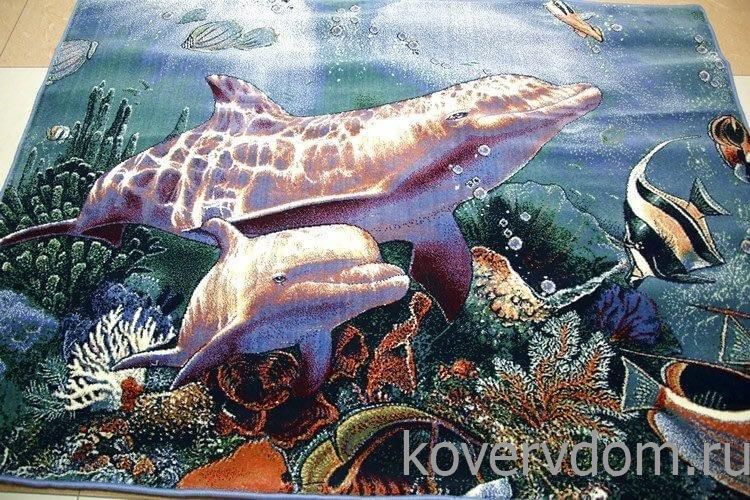Ковер Морской ДЕЛЬФИНЫ Ковер Морской ДЕЛЬФИНЫ