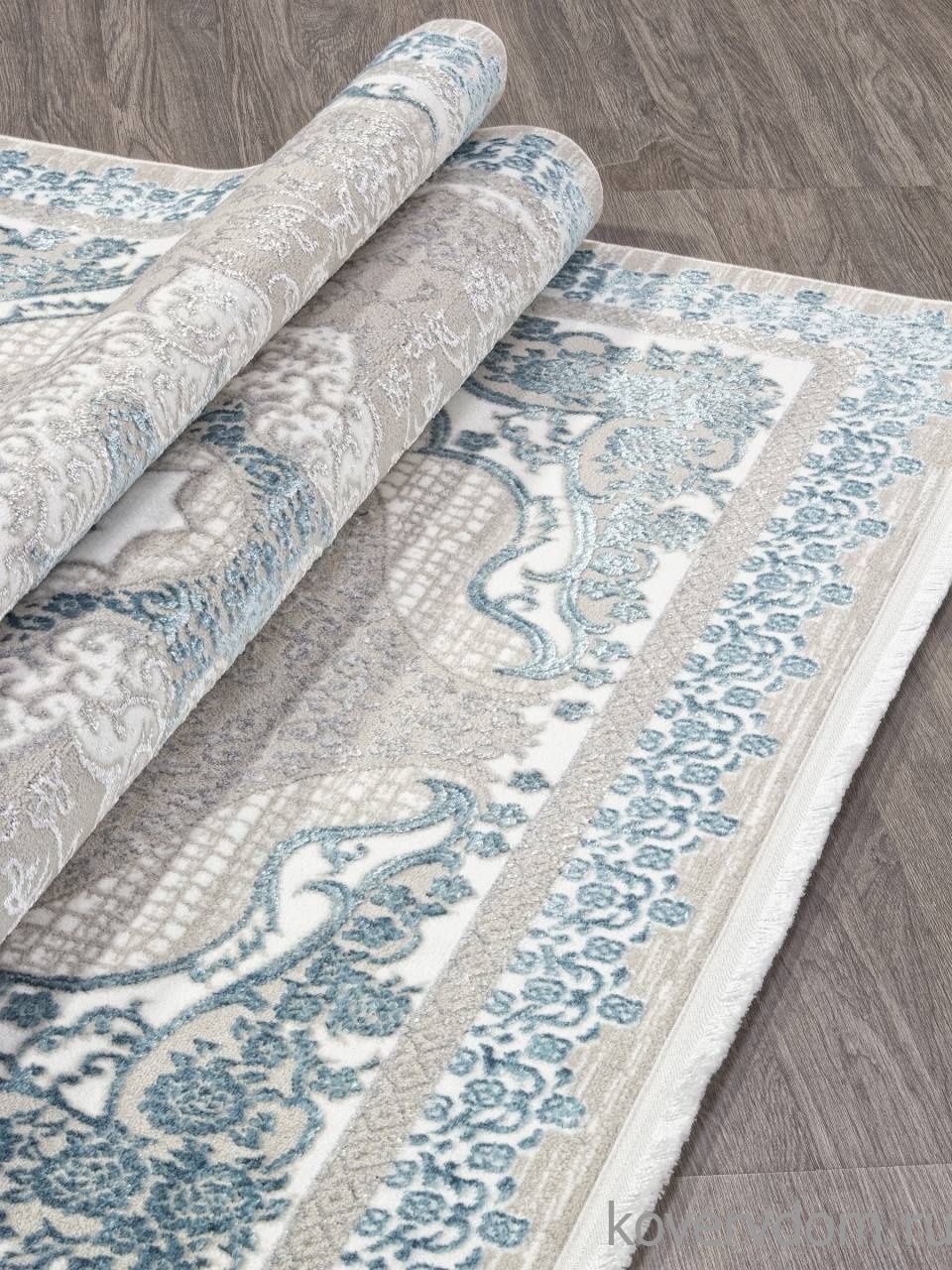 Ковер ALFANI Q010A BLUE FDY / CREAM SHRINK Ковер ALFANI Q010A BLUE FDY / CREAM SHRINK