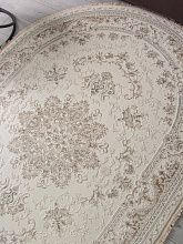 Круглый ковер Jasmine 35760Z CREAM / CREAM Овал