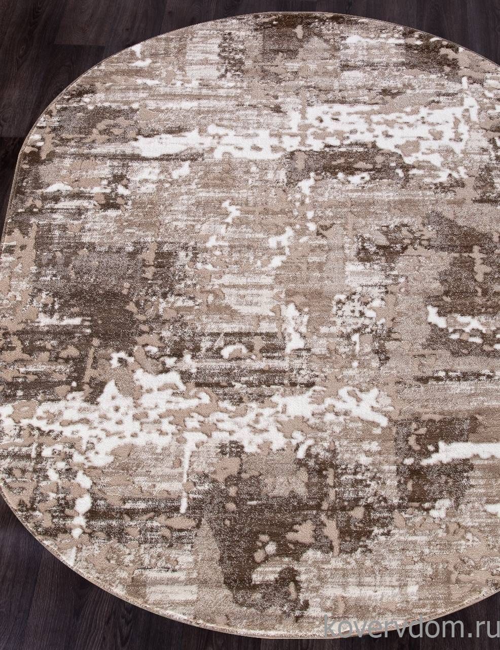 Ковер MARDAN 1232A VIZON SHRINK / BROWN Овал